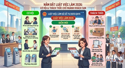 Nắm bắt luật việc làm 2026: Cơ hội và thách thức cho ngành khách sạn