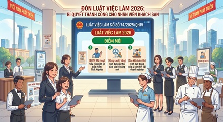 Đón luật việc làm 2026: Bí quyết thành công cho nhân viên khách sạn